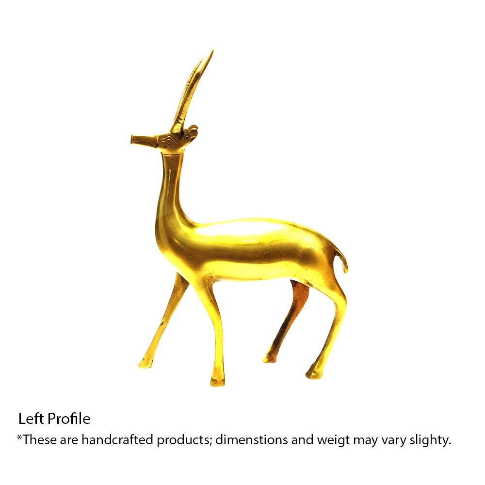 Brass Deer Statue