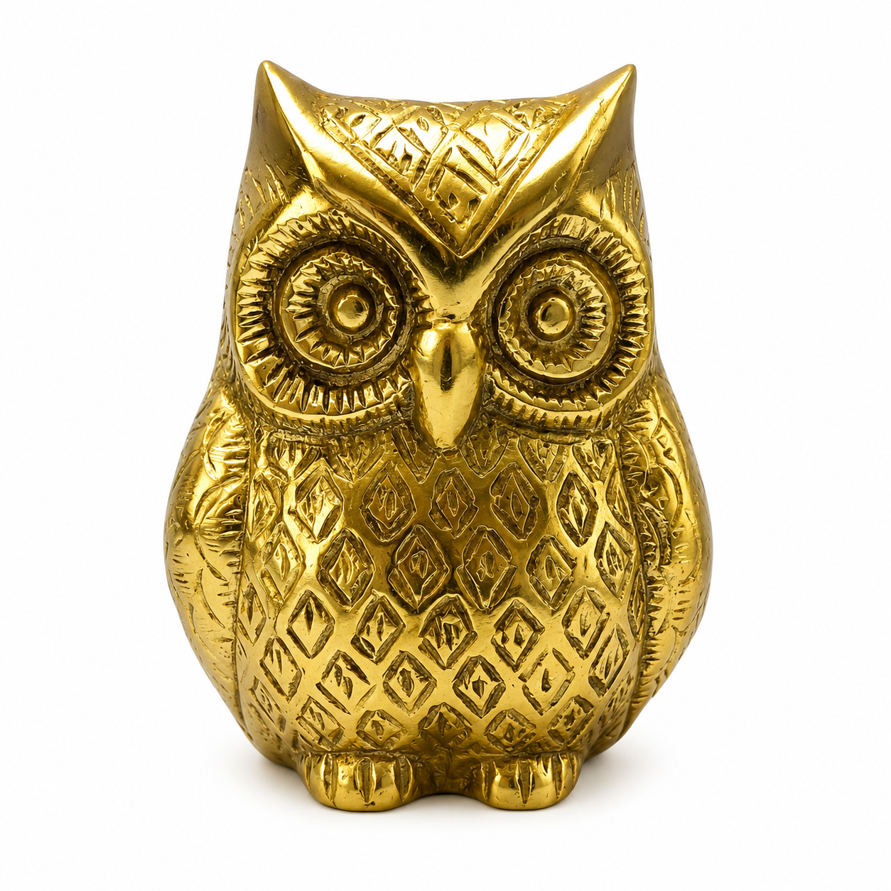 Golden Owl Showpiece