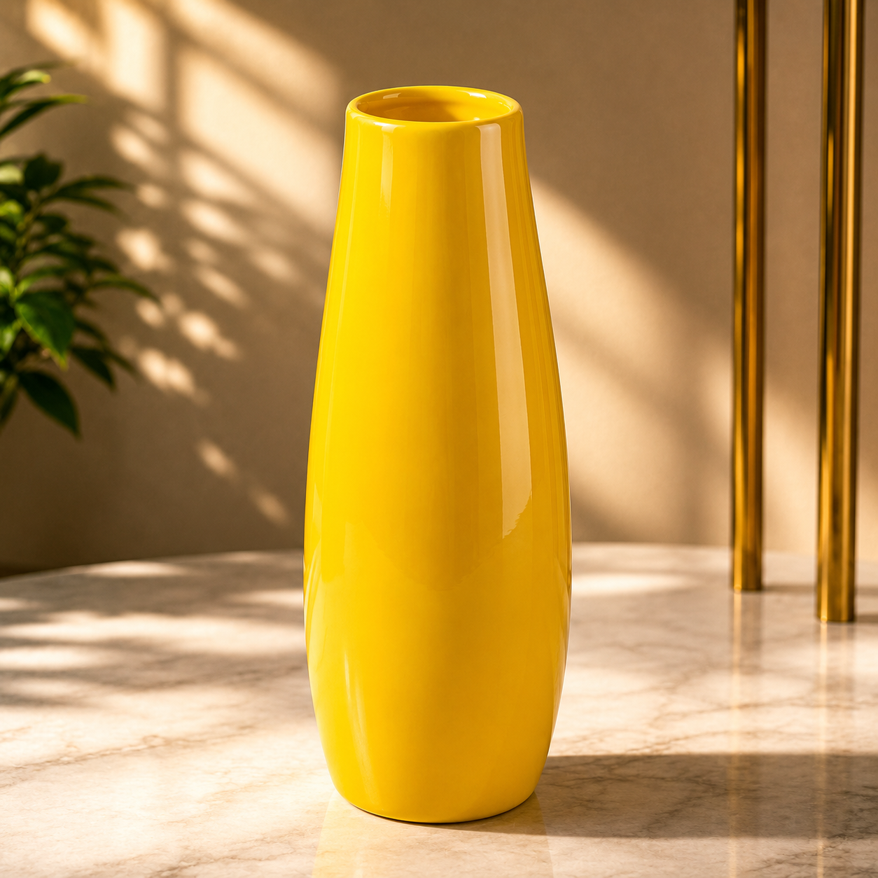 Yellow Brass Vas